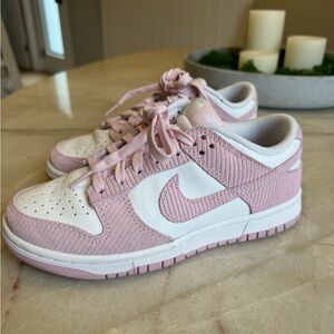 Nike Dunk Low Pink Corduroy - Size 7 Women’s